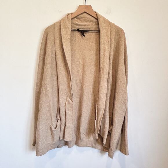 BCBGMaxAzria Wool Open Long Sleeve Cardigan Tan Size M - Picture 1 of 8